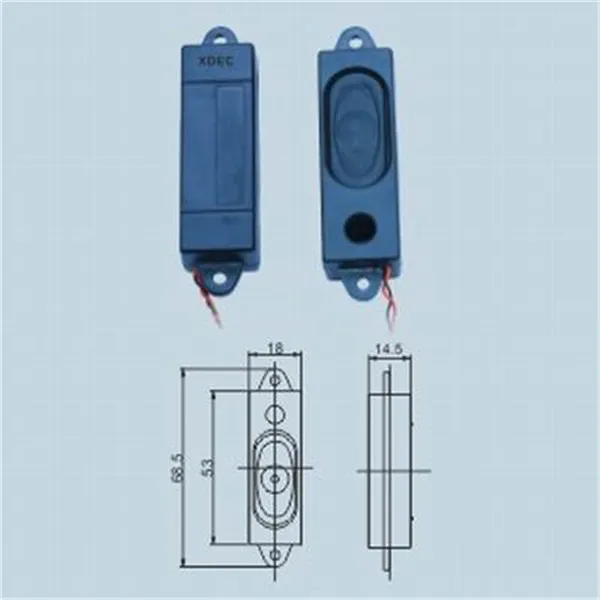 Kastes skaļruņa draiveris 4Ω 2W 68.5*53*18mm 3516B-1